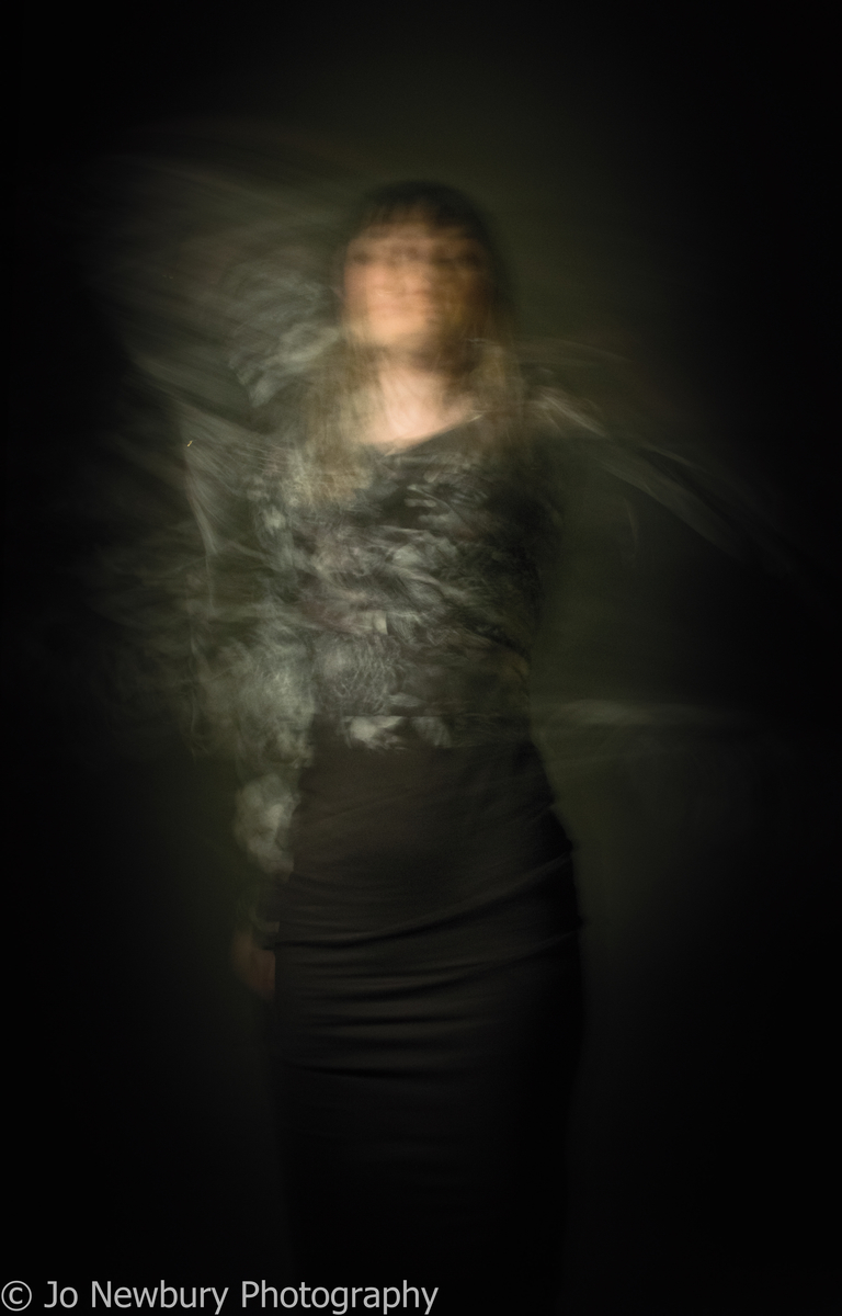 Jo Newbury Photography fineart moody atmospheric image of model on long exposure