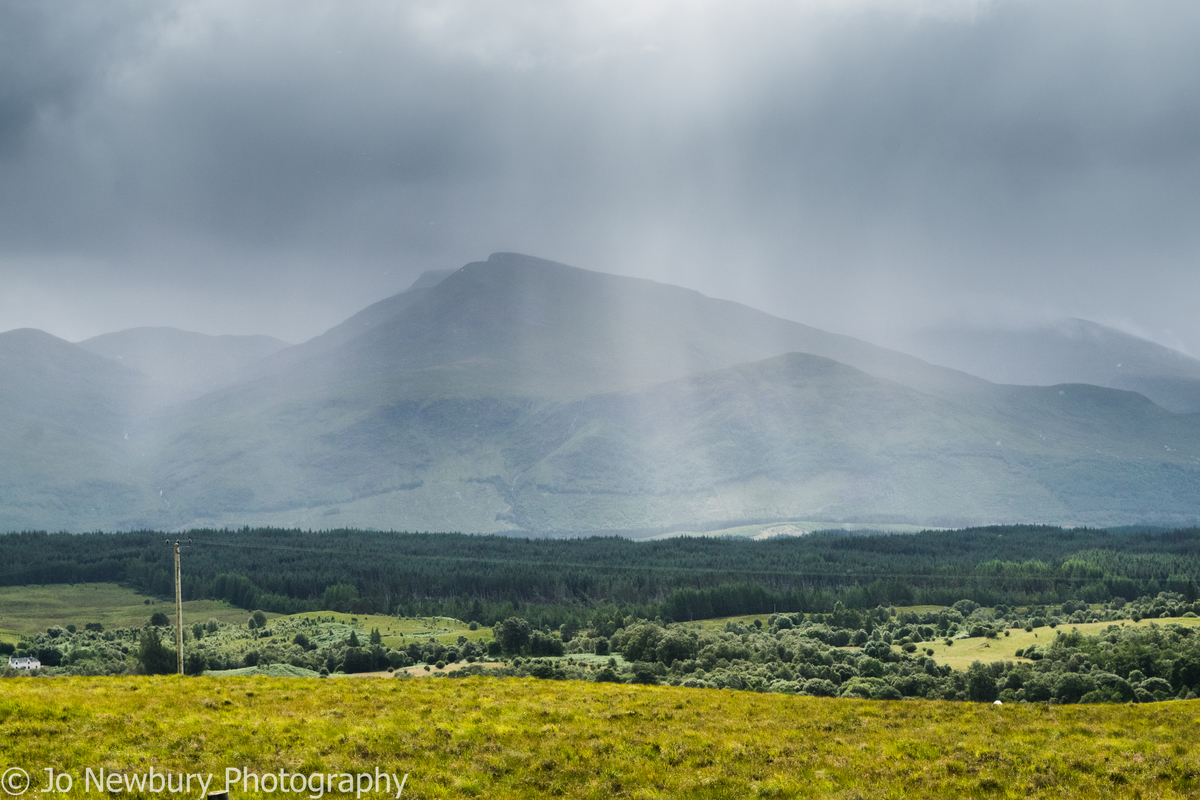 Jo Newbury Photography landscape Scottish highlands rain