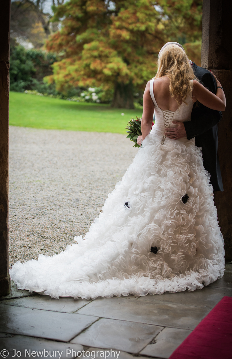 Jo Newbury Photography wedding bride and groom in doorway