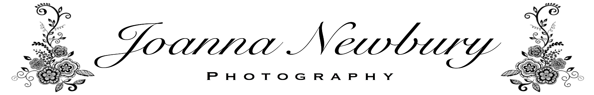 Jo Newbury Professional photographer, weddings and portraits rectangle logo.